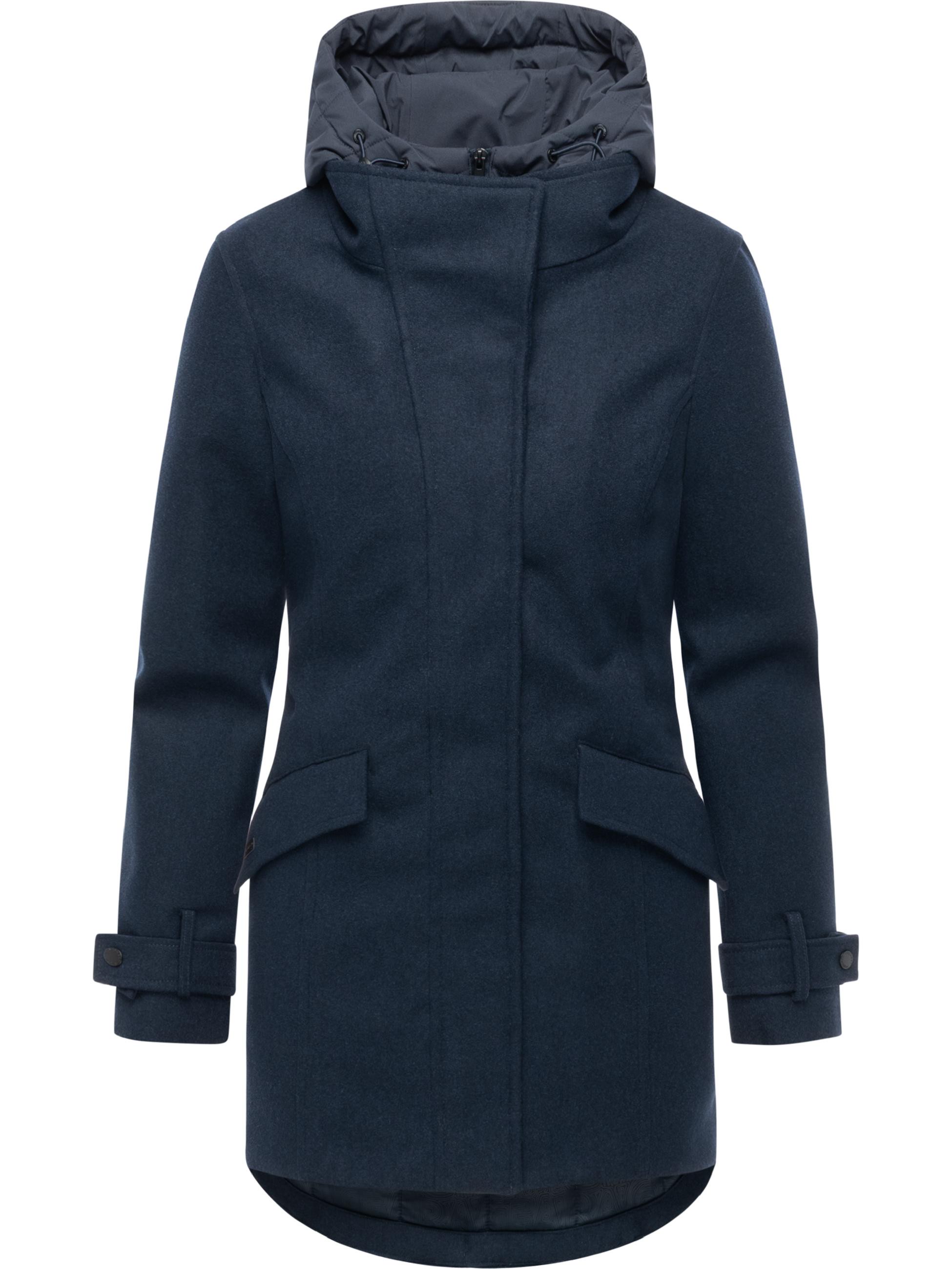 Winterparka in Wollmantel-Optik 