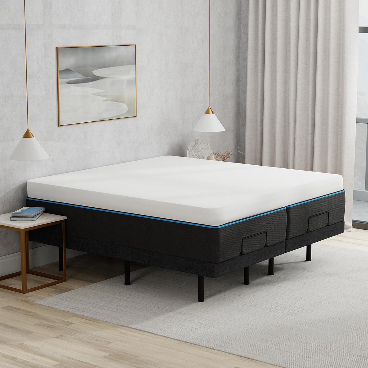 Doppel-Jersey-Spannbettlaken – Weiß