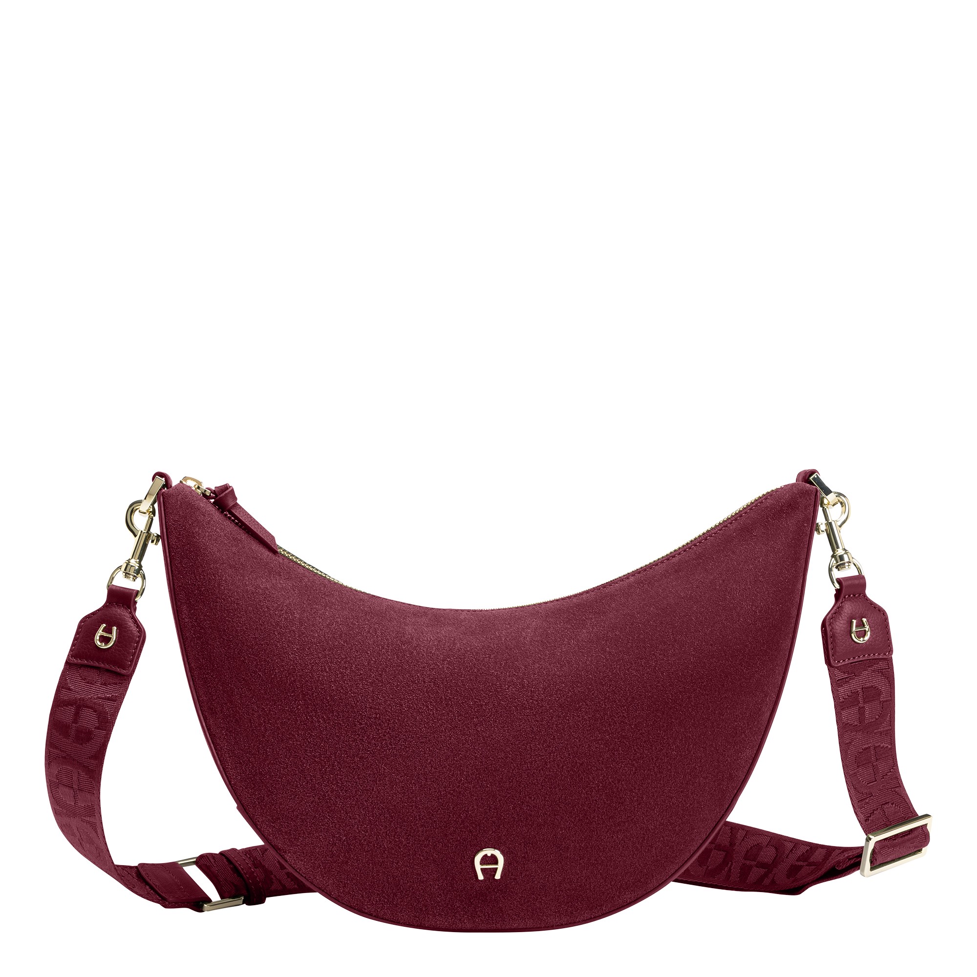 Aigner Zita Suede Umhängetasche M antic