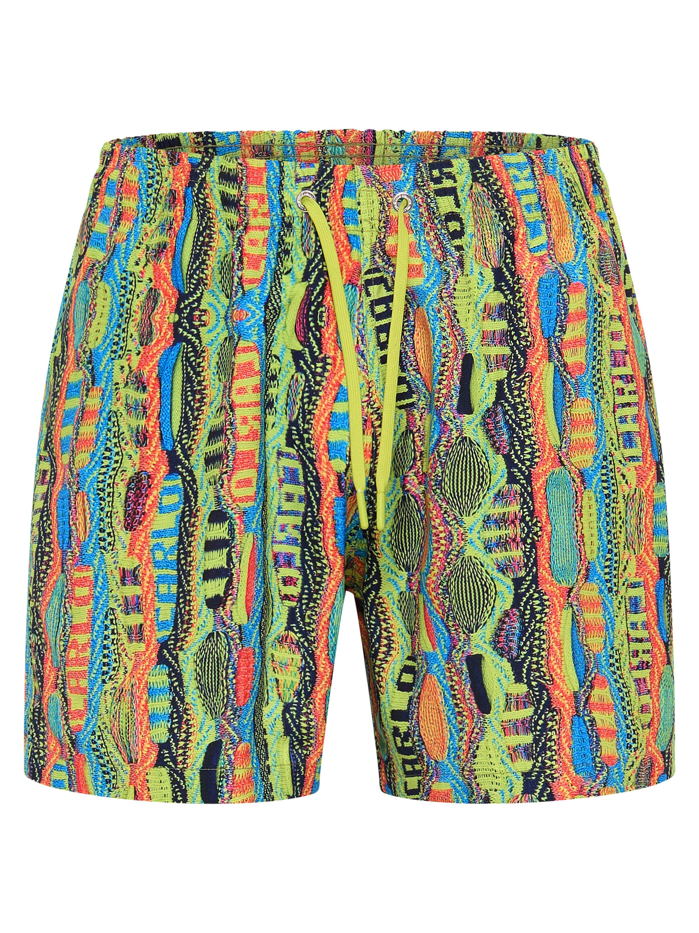Badeshorts mit Strickmuster