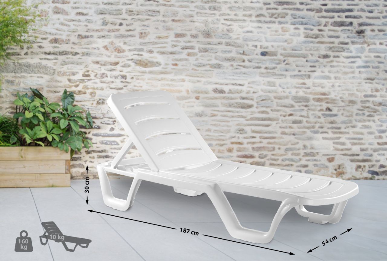 4er Set Sonnenliege Gartenstuhl Outdoorstuhl Gartenmöbel Liegestuhl Gartenmöbel