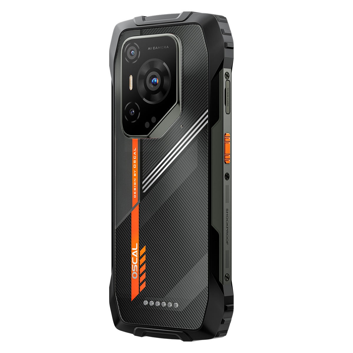 Oscal Pilot 3 6,78 Zoll MediaTek Dimensity 6300 12GB+256GB 50MP+20MP Nachtsichtkamera 7500mAh 5G KI Robust Smartphone 12GB+256GB / Black