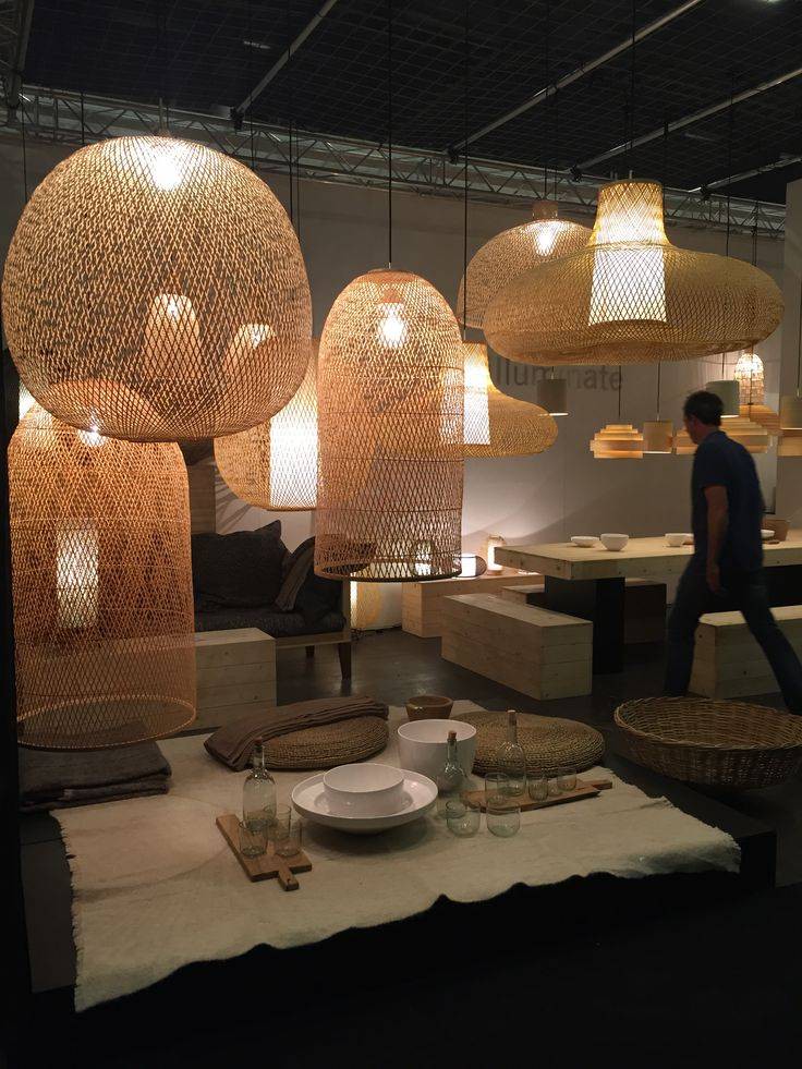 Ay Illuminate Hängeleuchte Cap kleine Bambus ø38cm