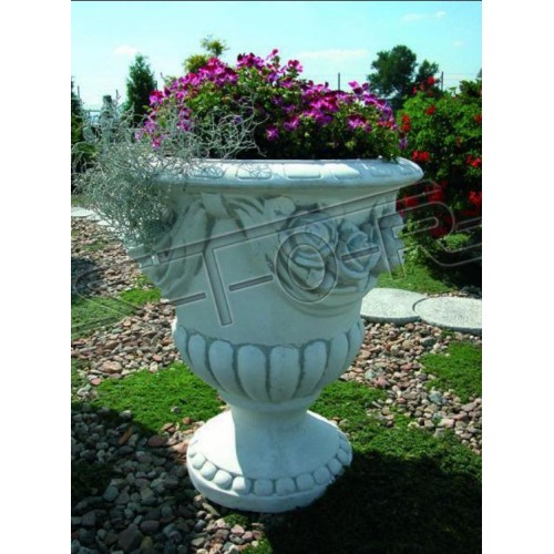 Blumenkübel Pflanz Kübel Dekoration Figur Garten Blumentöpfe Natur Vasen