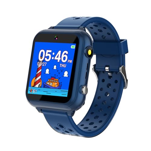 Retysaz Kinder Smart Watch 24 Spiel 10-Geschichten Smart Watch für Kinder Schrittzähler Telefon Smartwatches für Kinder Große Geschenke für Mädc