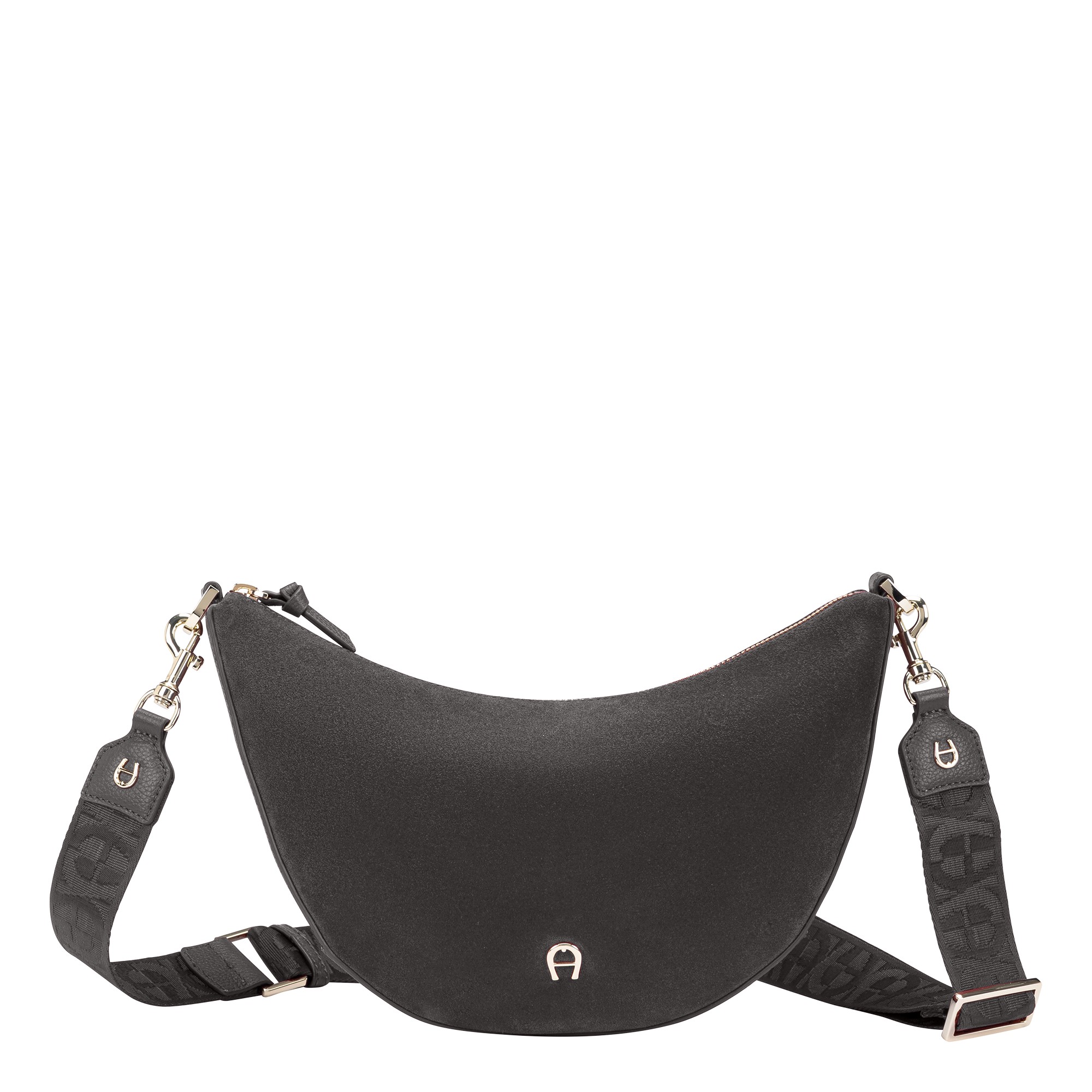 Aigner Zita Suede Umhängetasche S grau