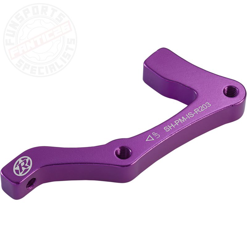 Reverse Bremsscheiben Adapter Shimano IS-PM Ø 203 Lila