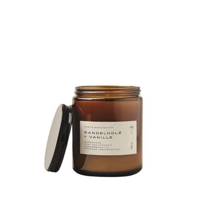 DUFTE Manufaktur Duftkerze Sandelholz Vanille 200ml