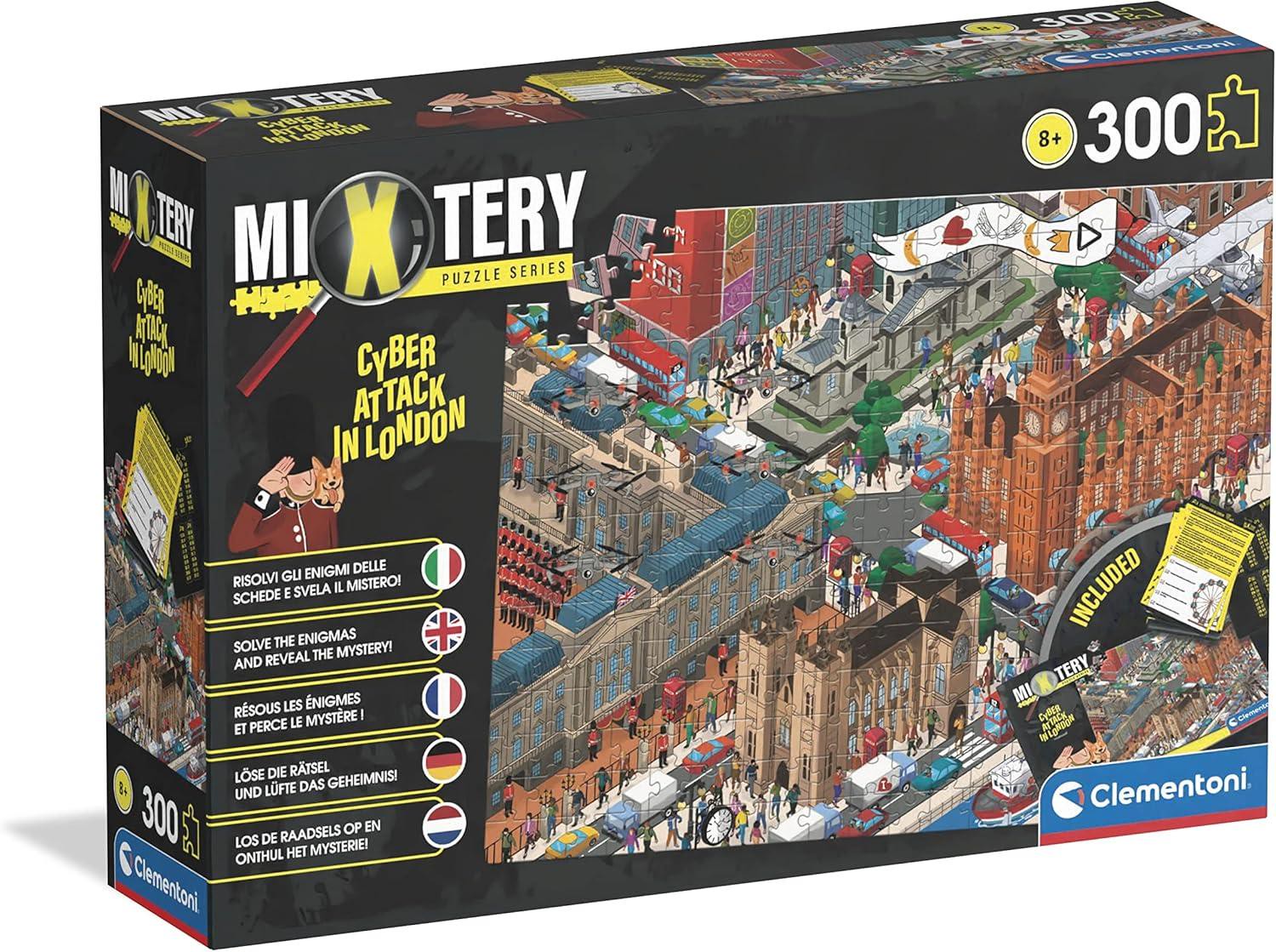 Clementoni Puzzle 21711 - Mystery: Cyber Attack in London [300 Teile]