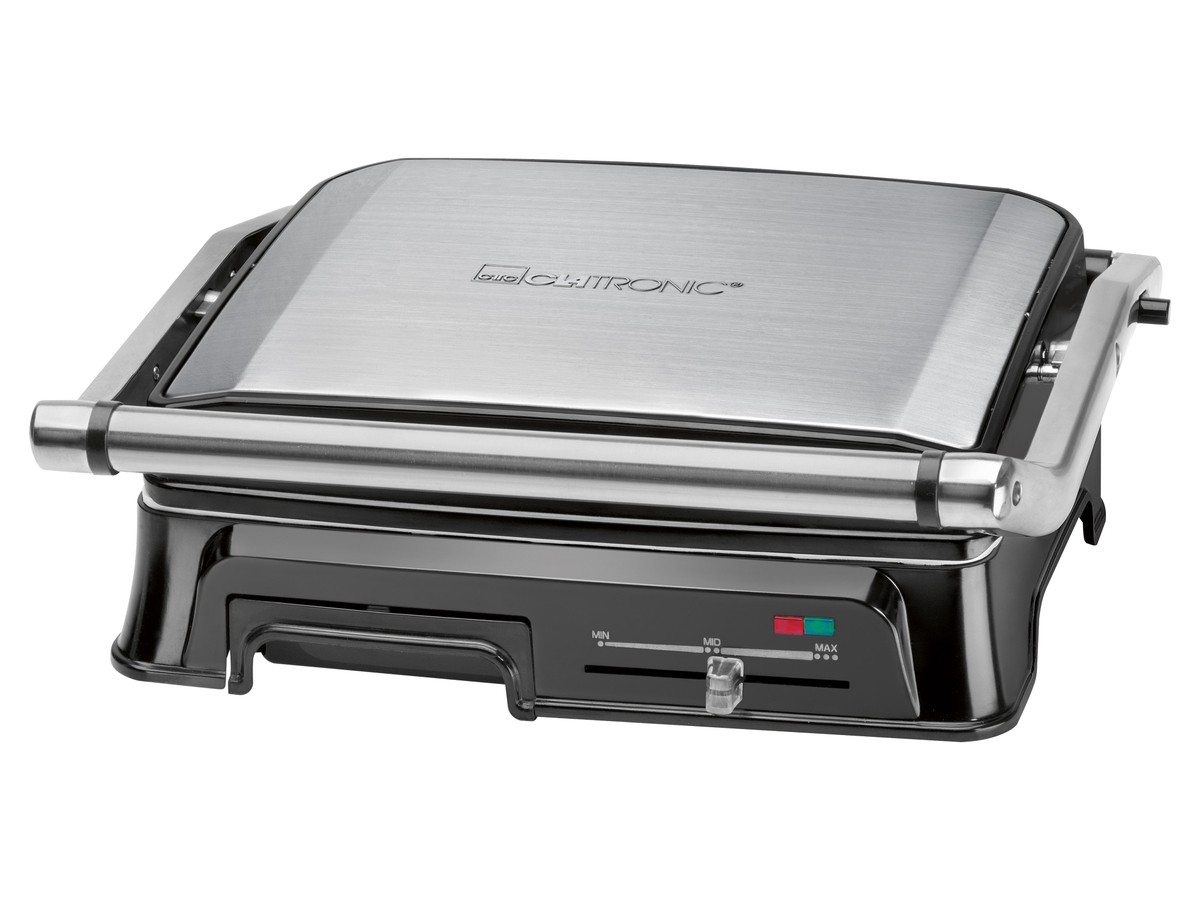 CLATRONIC Kontaktgrill KG 3571 Keramik, 2000 W, Edelstahl