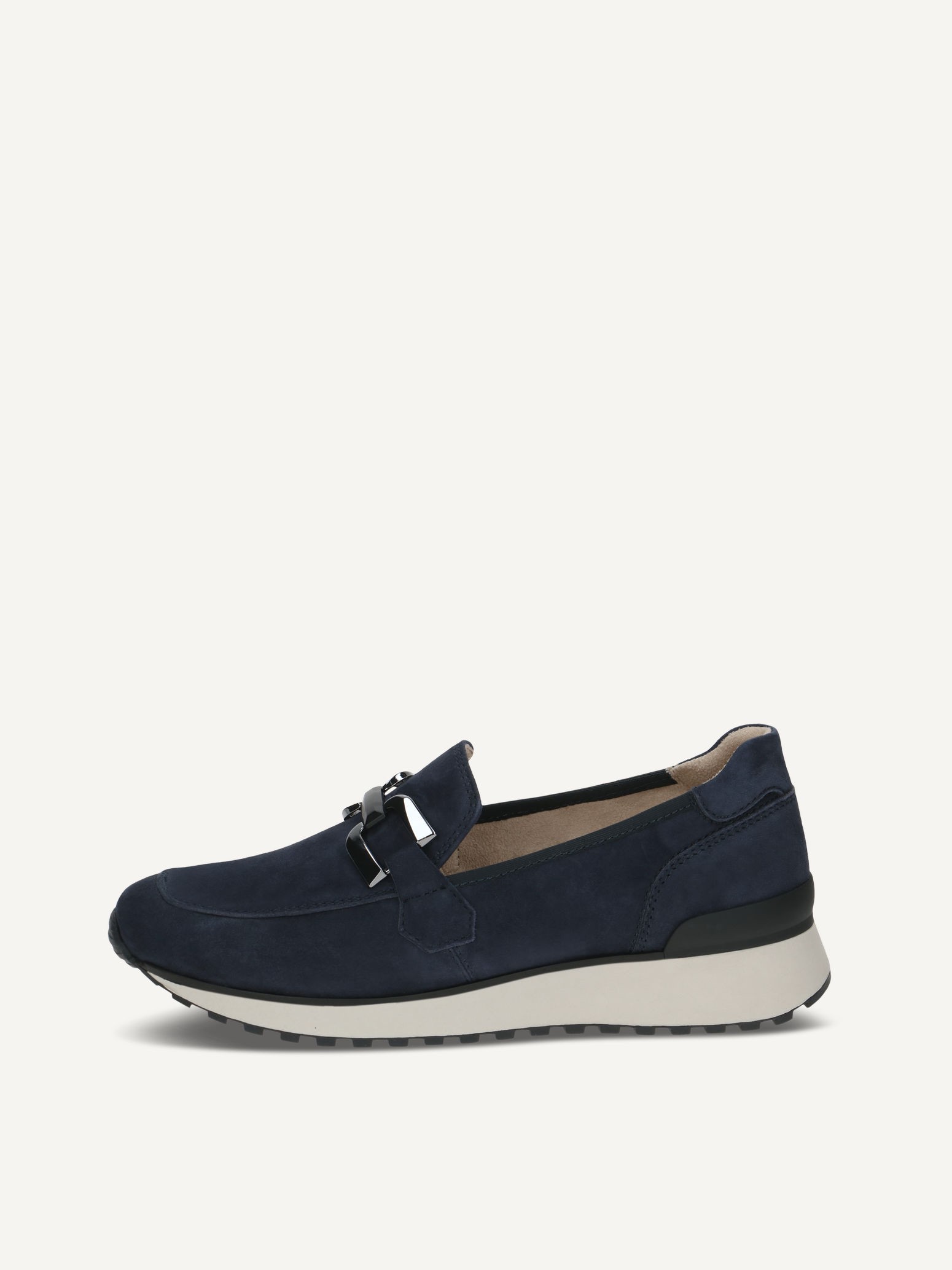 CAPRICE Slipper, blau, aus Leder mit Keilabsatz, Gr. 38