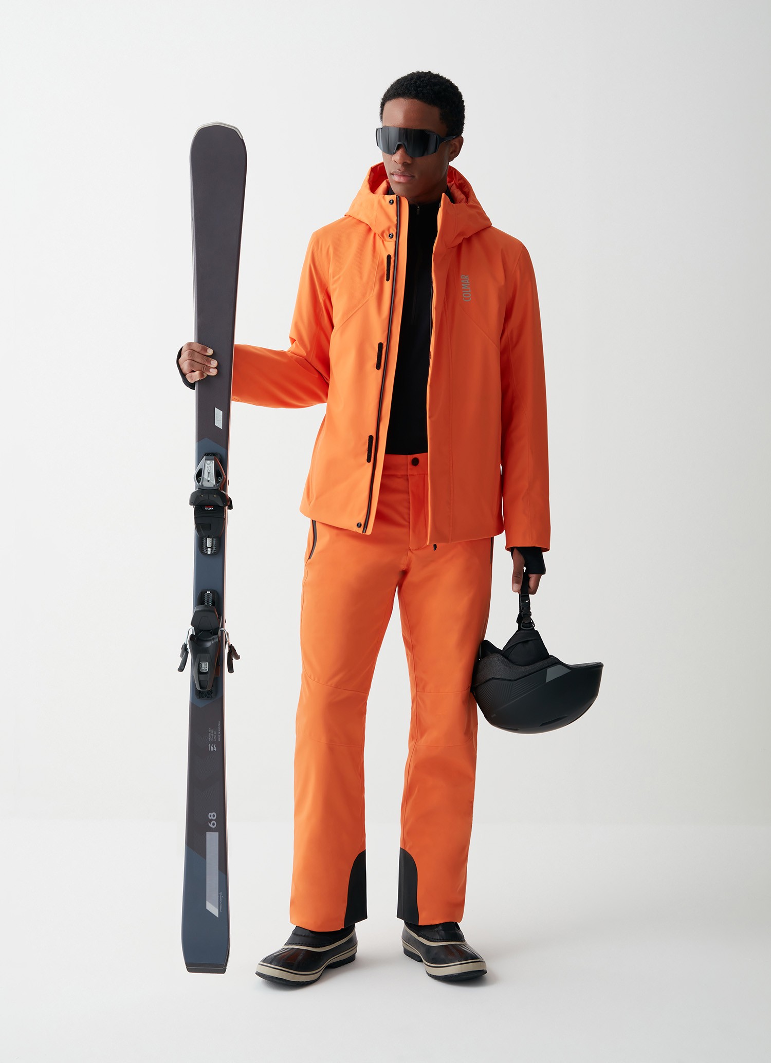 Colmar, Skijacke Mit Fester Kapuze, Farbe: Mars Orange, Größe: 56