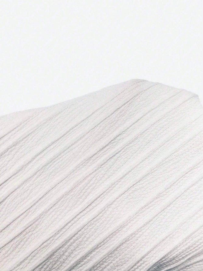 Lässig Unifarben Frühling/Herbst Polyester Normal Keine Elastizität Täglich Langarm U-Boot-Ausschnitt Shirts für Damen