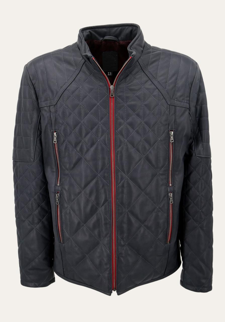 Lederjacke - KIAN BLAU Größe: XXL