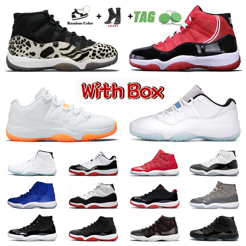 Basketball Shoes Mens Womens Jumpman 11 11s Sports Sneakers Animal Instinct High Cool Grey Citrus Low Legend Blue Space Jam Concord Jubilee 25th