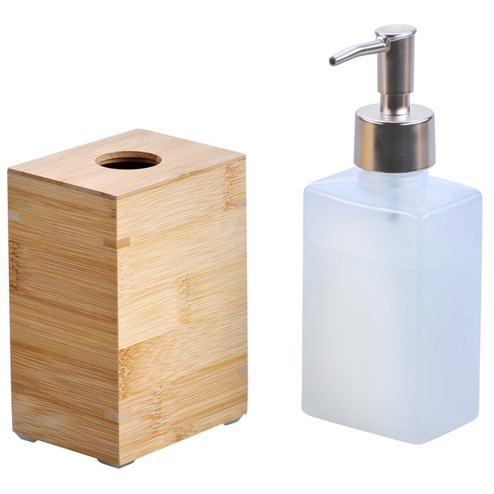 Seifenspender aus Bambus natur