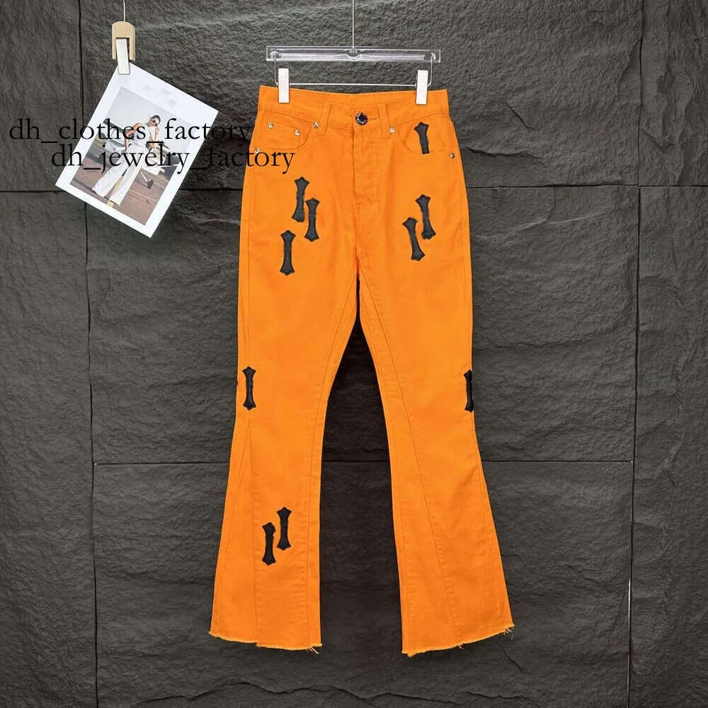 Men's Straight Leg Jeans - Washed Denim Trousers with Letter Prints - Motorcycle & Cross Style ebd