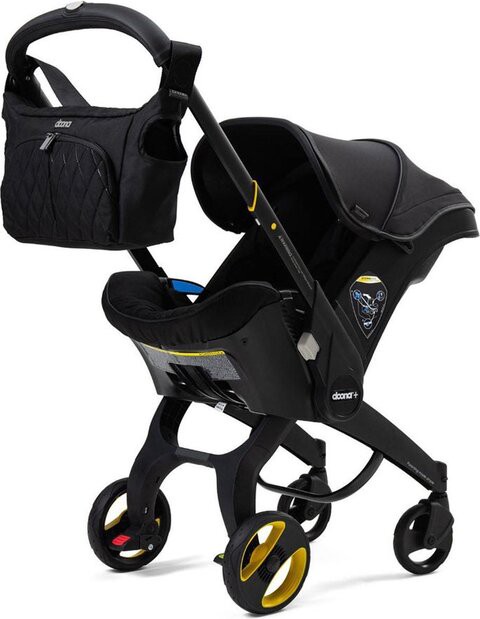 Doona Babyschale Midnight Edition Schwarz – 2-in-1 Autositz & Kinderwagen - Gut