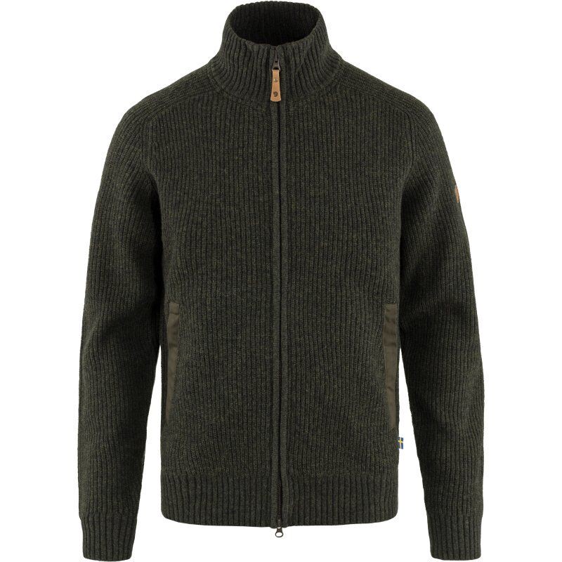 Fjällräven Herren Strickjacke Övik Dark Olive L