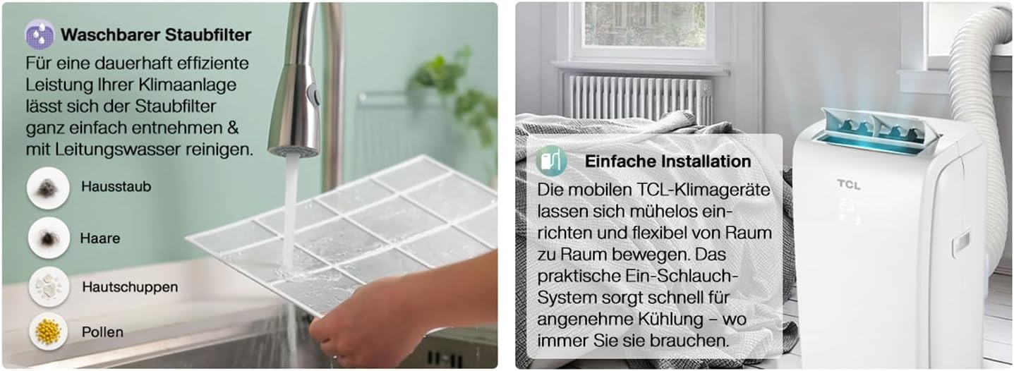TCL 9000 BTU TAC-09CPB-KW mobile Klimaanlage