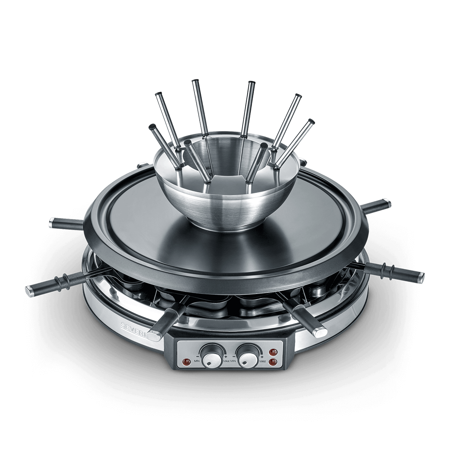 Raclette-Fondue Kombination