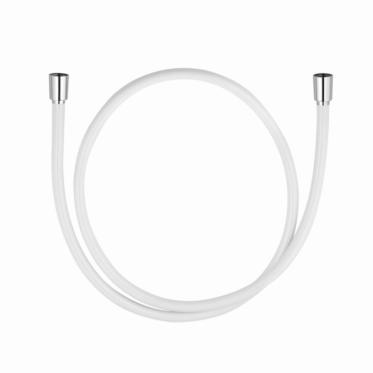 Kludi SUPARAFLEX WHITE Brauseschl. L=125 mit verchromten konischen Muttern weiß, 6107191-00 6107191-00