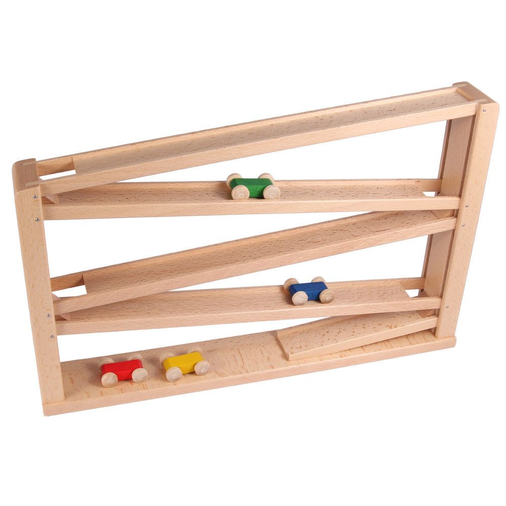 Laufbahn mit 4 Autos, bunt, 