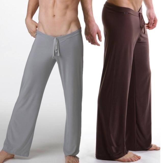Livraison gratuite en gros sommeil Bottoms Pantalons homme doux sommeil hommes confortables Pantalons Homewear XL pyjama Laçage desserrer le Loun