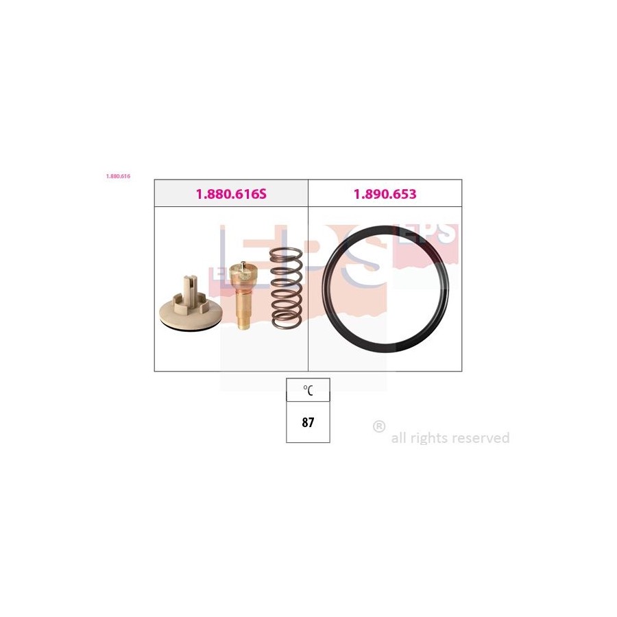 Thermostat d'eau Made in Italy - OE Equivalent