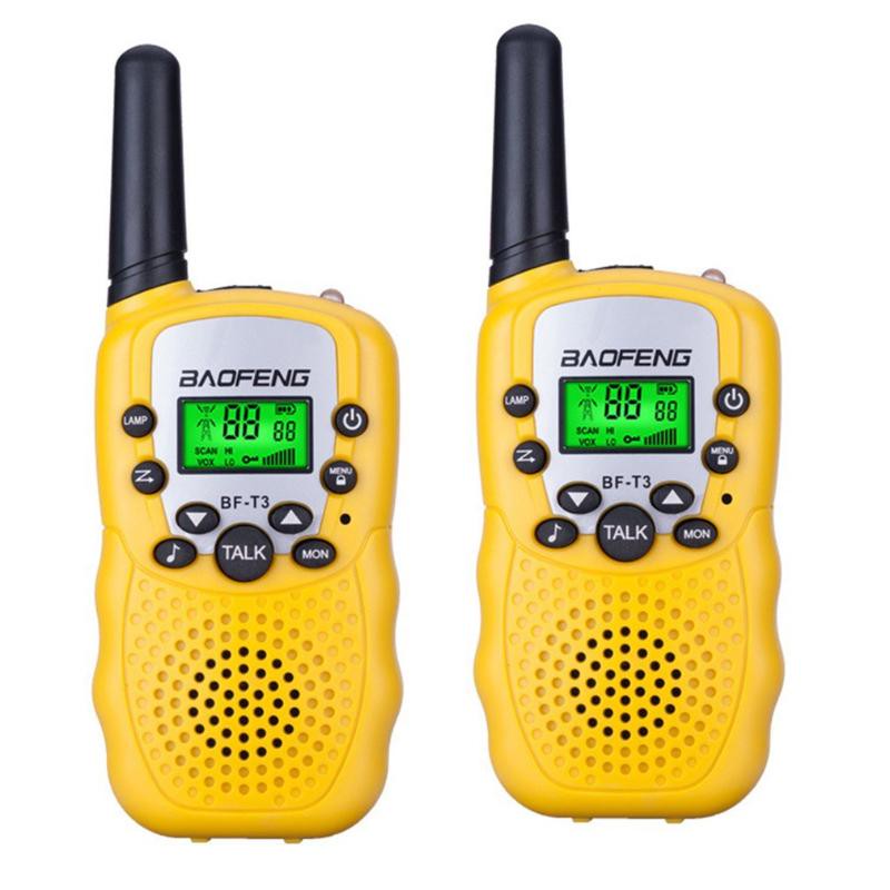 Walkie Talkie 2pcs Baofeng BF-T3 UHF462-467MHZ 8 canaux Portable Portable DO-Wid-10 Call Tones Emetteur-récepteur radio pour enfants Kids Kid