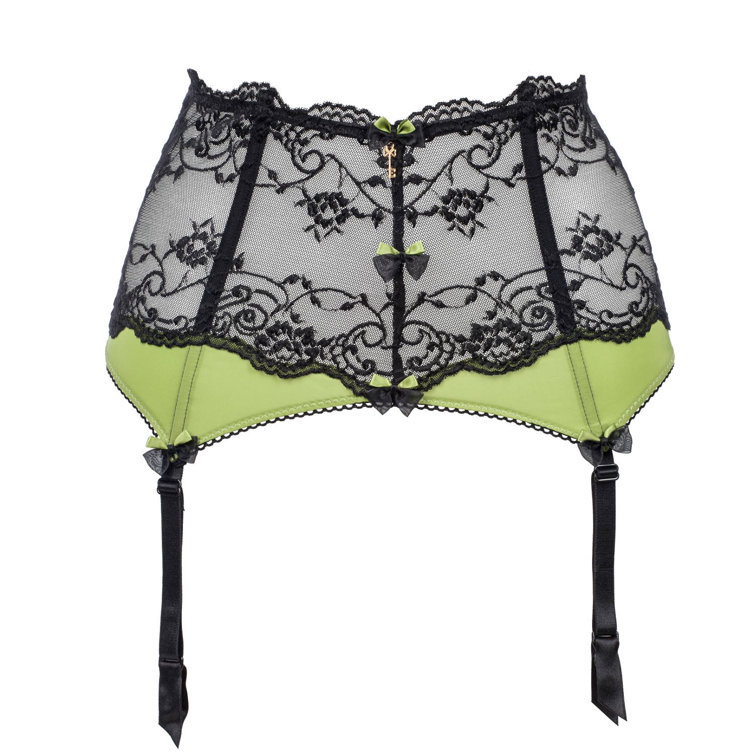 Escora Luxus Taillengürtel in Schwarz-Kiwi 