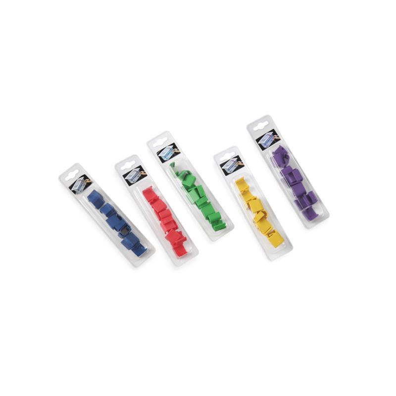 HENDI HACCP Farbcodierung Clips 12 Stk. violett, Markierungsclips für HACCP Deckel Behälter