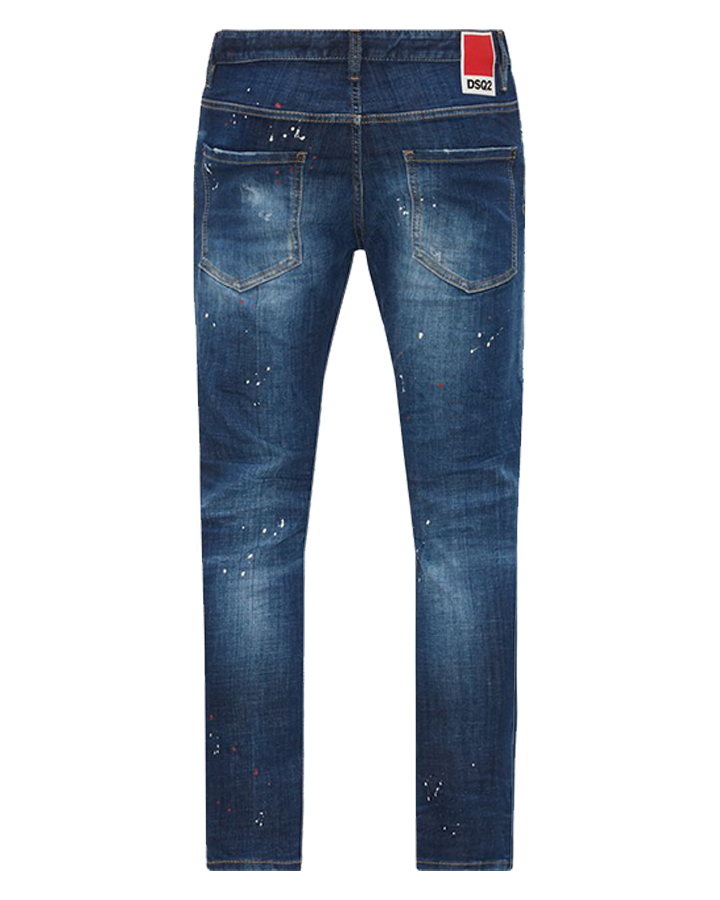 Dsquared2 DSQ2 Patch Ripped Skater Jeans in Blue - Blue / 28W (44)