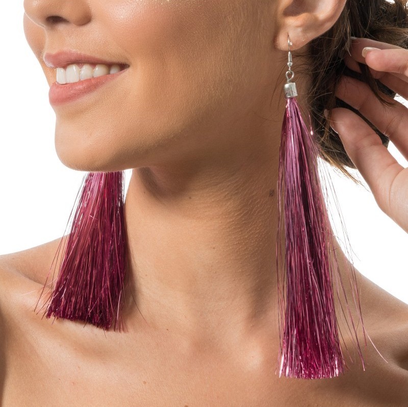 Ohrringe Rose-Fringe 17cm