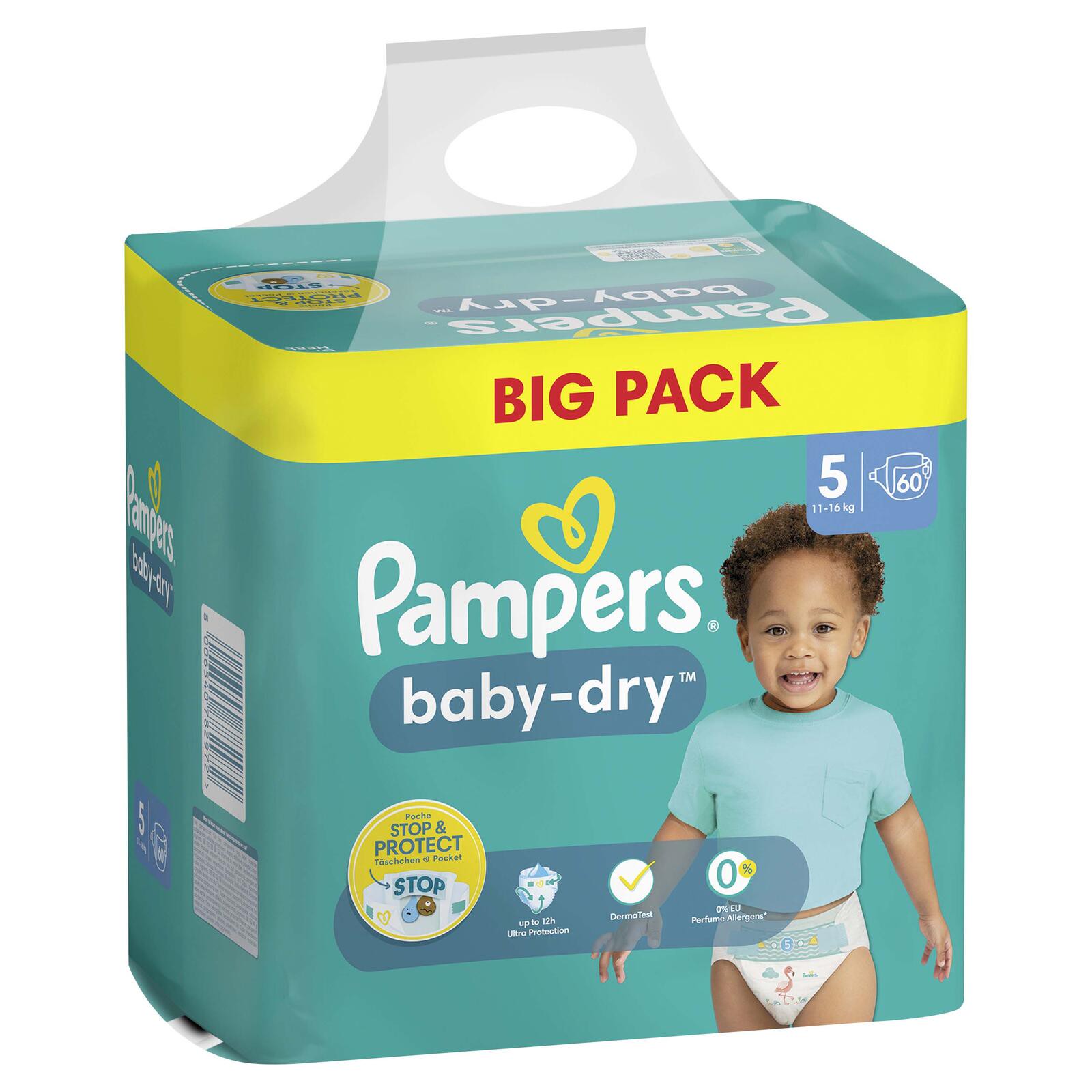 Pampers® Windeln Baby Dry Größe 5 60ST für Babys und Kleinkinder (4-18 Monate)