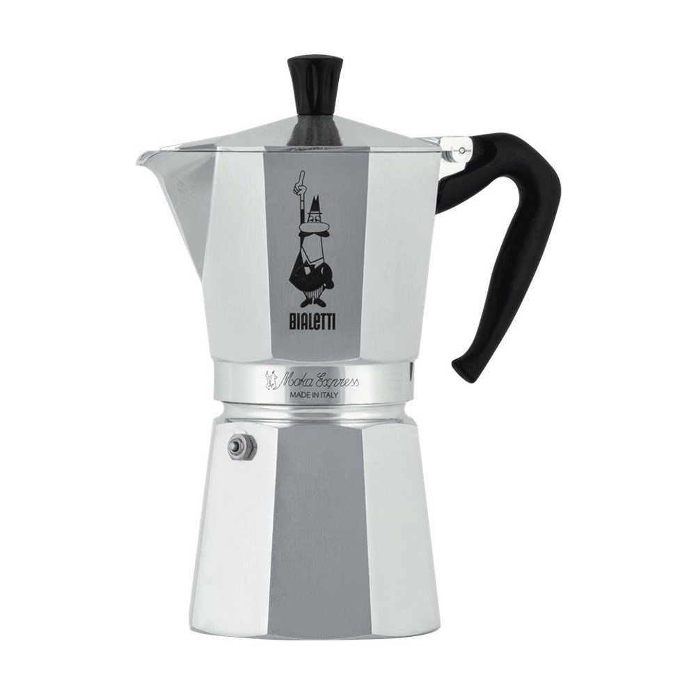 Bialetti Moka Express Espressokocher 12 Tassen silber