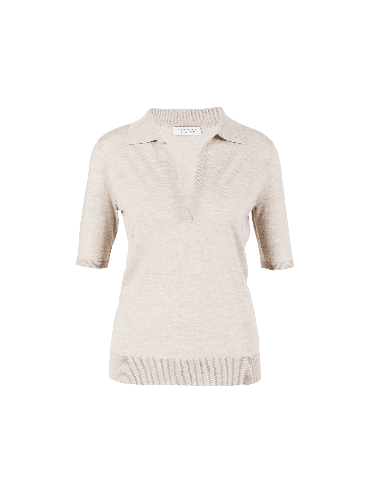 Cashmere-Poloshirt 'Frank' Beige