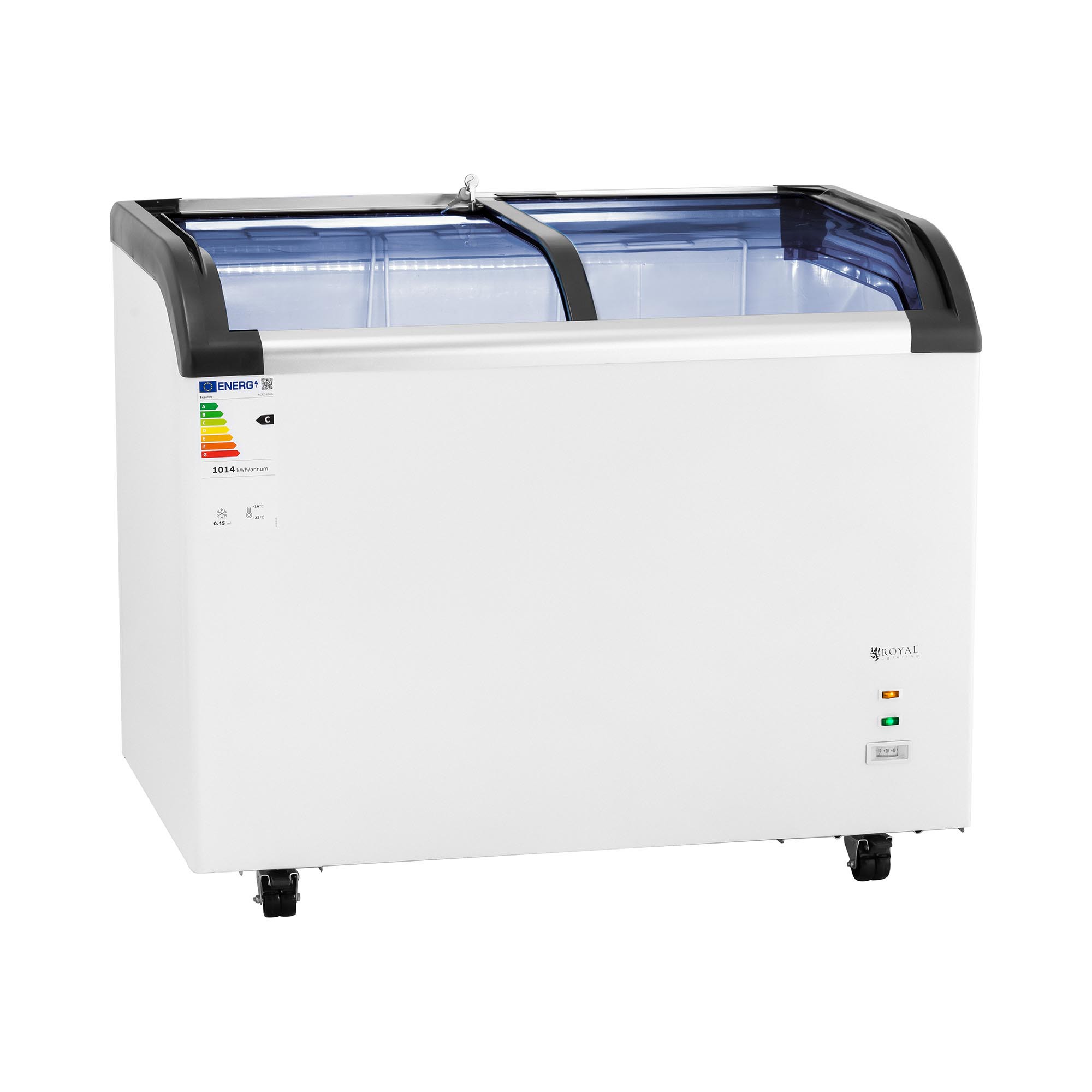 Gefriertruhe - 273 L - Royal Catering - Glastüren
