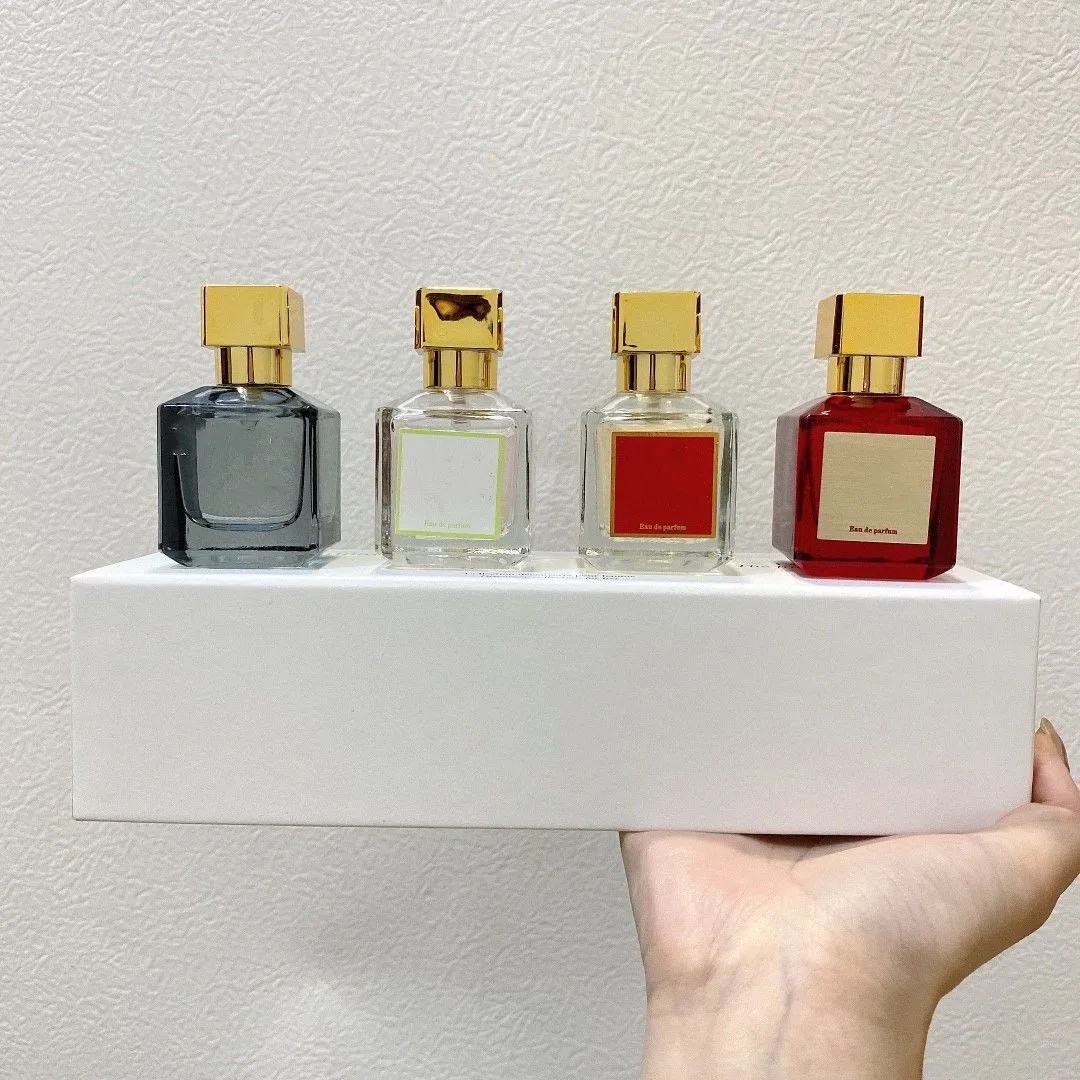 Baccarat Perfume Set 4pcs Maison Bacarat Rouge 540 Extrait Eau De Parfum Paris Fragrance Man Woman Cologne Spray Long Lasting Smell Premierlash 3