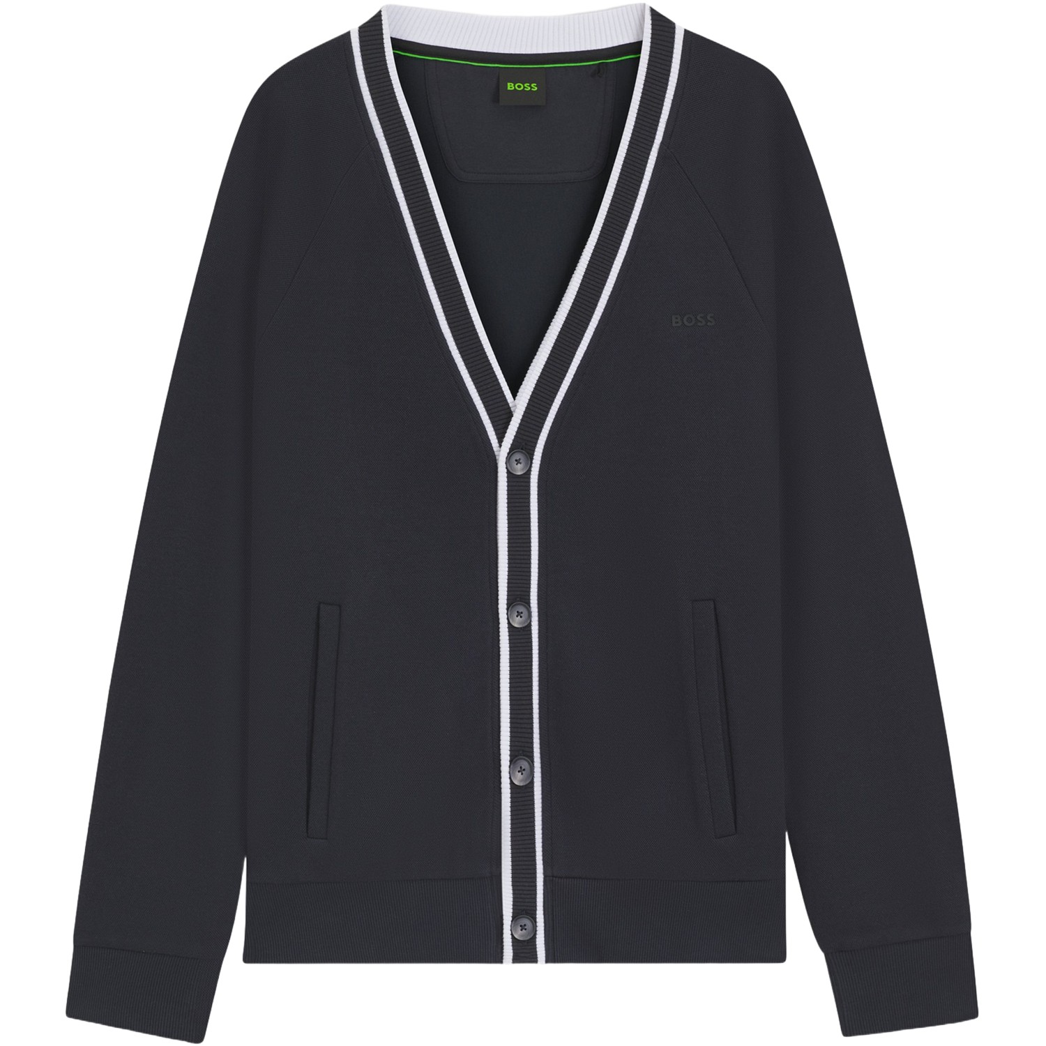 HUGO BOSS Strickjacke Sardigan GOC, dunkelblau