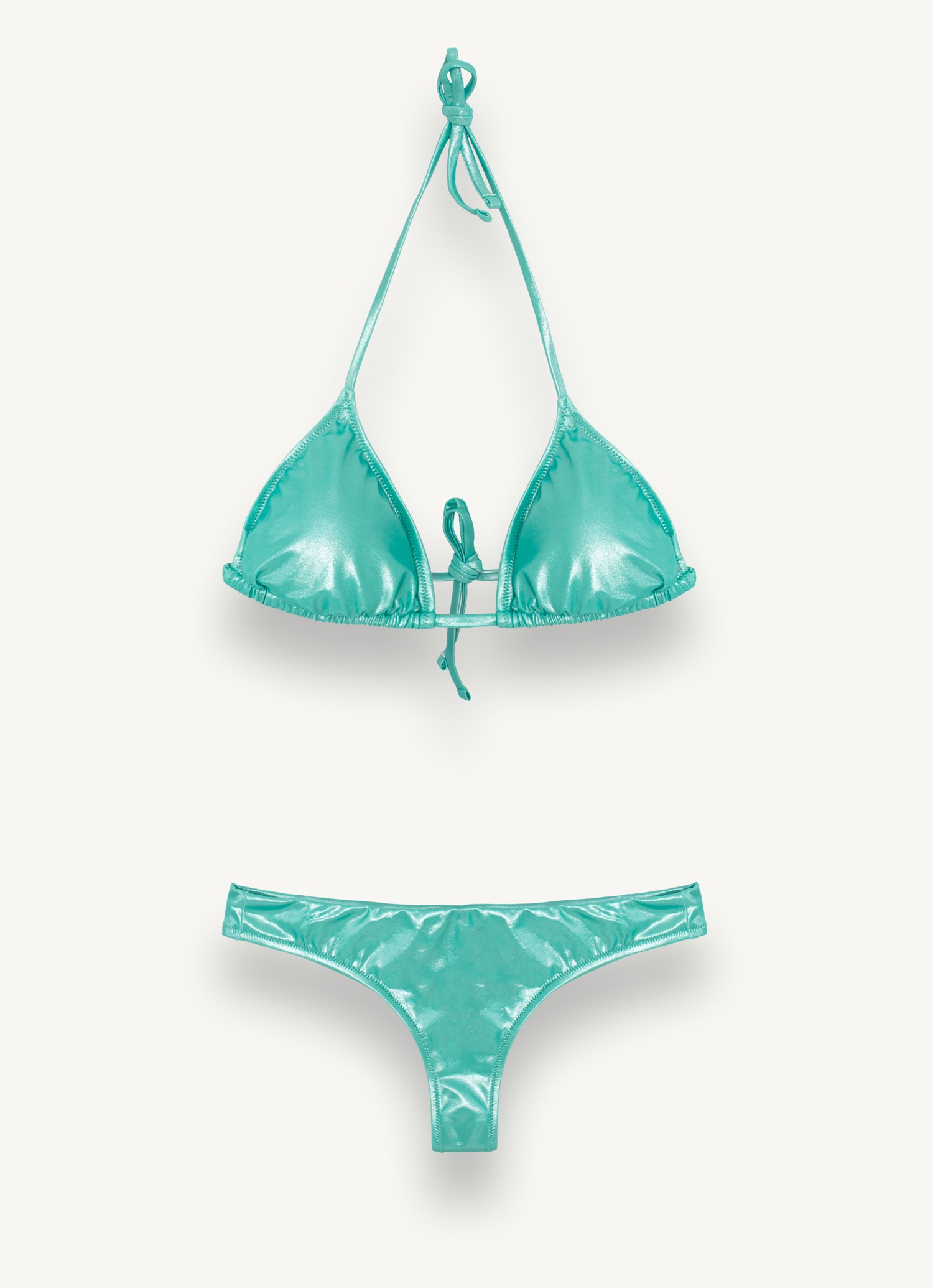 Colmar, Triangel-bikini In Glitteroptik, Farbe: Hawaiian Azurblau, Größe: XL