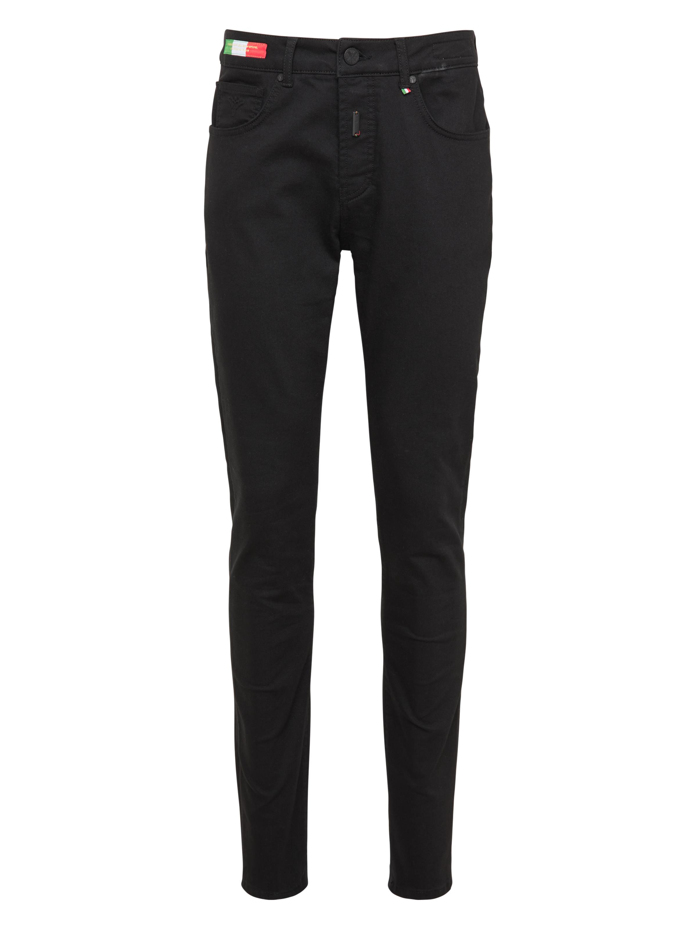 Flat Jeans in Twillstoff