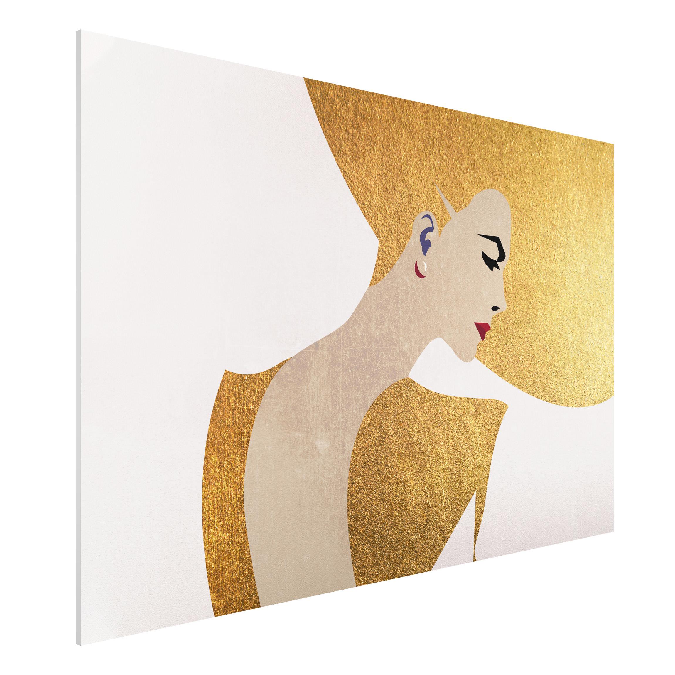 Forexbild Dame mit Hut in Gold