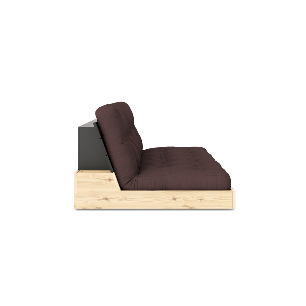 Karup Design Untergestell (Schlafsofa) Naturholz/Nachtschwarz/Braun – 137402715
