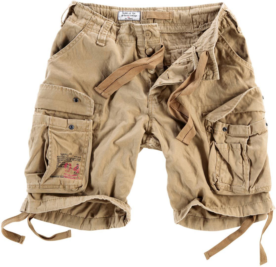 Surplus Airborne Vintage Shorts, beige, Größe L für Männer
