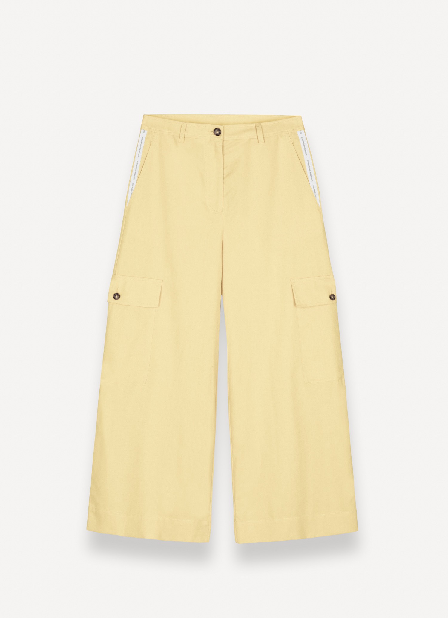 Colmar, Cargohose Aus Leinen, Farbe: Emoji Gelb, Größe: 40