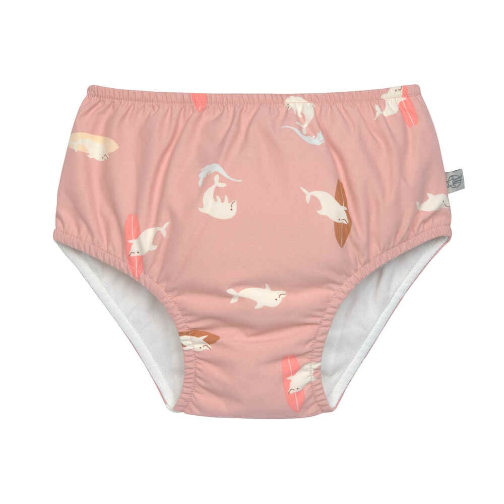 Lässig UV Schutz 60 Schwimmwindel Dolphin Peach Gr.92