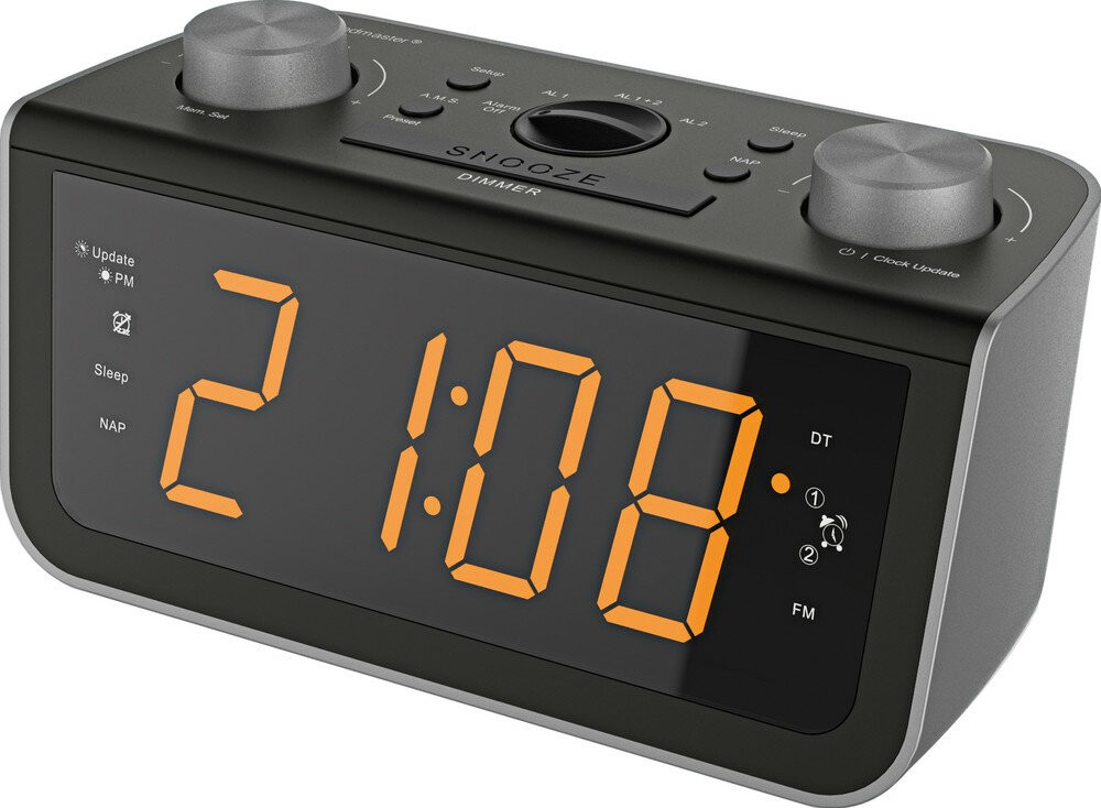 SOUNDMASTER FUR5005 schwarz Radiowecker (Sleep Timer, Snoozer)