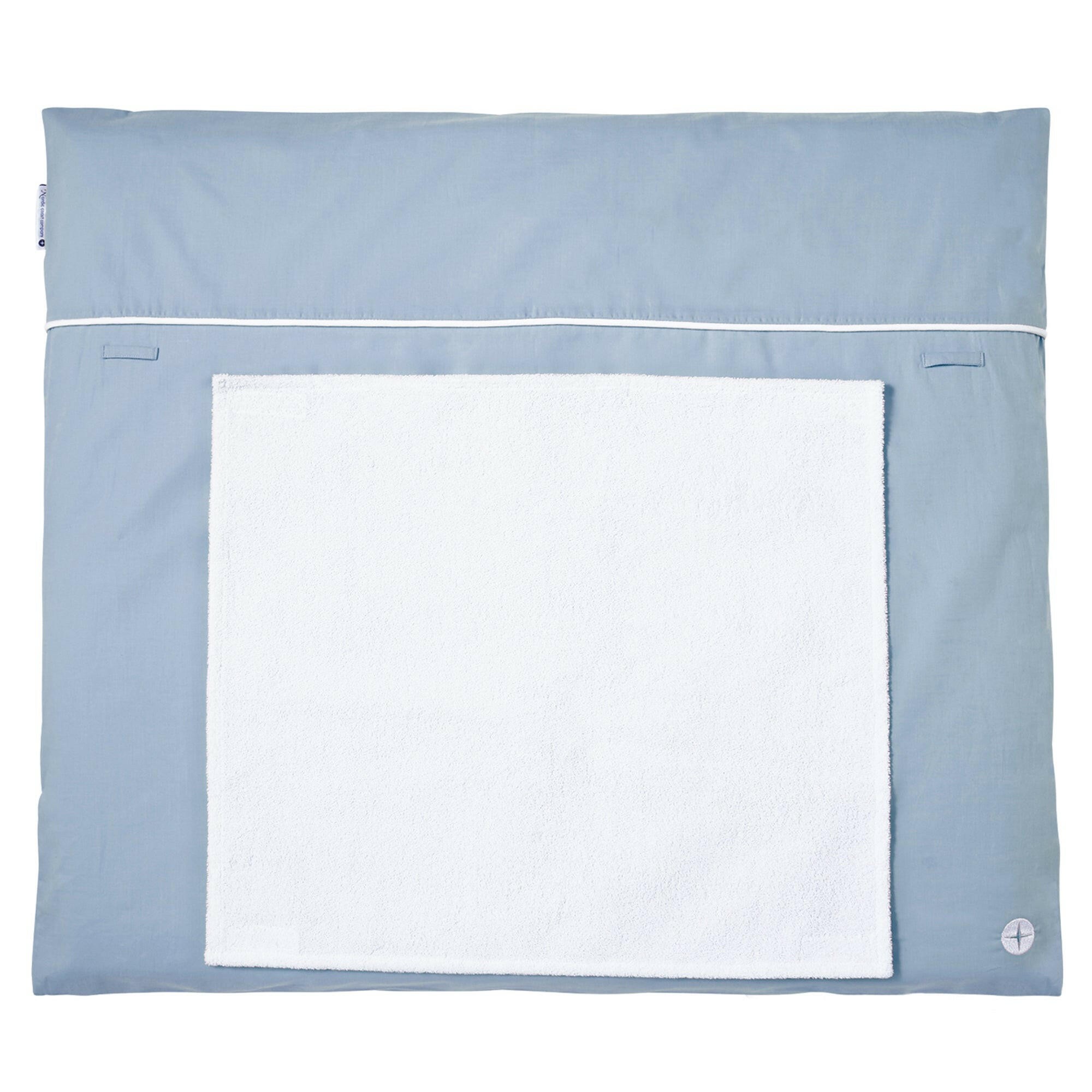 Wickelauflage Blau-Grau 70x80 cm