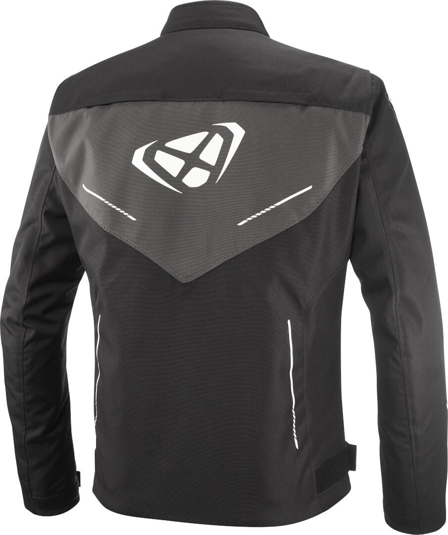 Ixon Prodigy Schwarz Anthrazit Weiß Wasserdichte Motorrad Textiljacke Größe 2XL